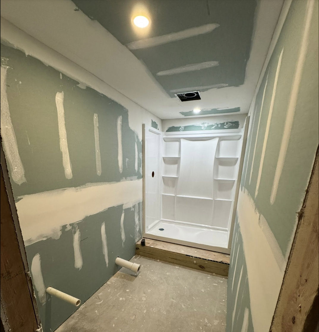 Bathroom: Framed to Finished - before